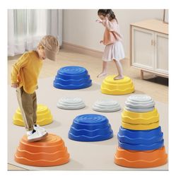 Balance Beam and Stepping Stones for Kids - Non-Slip Colorful W007