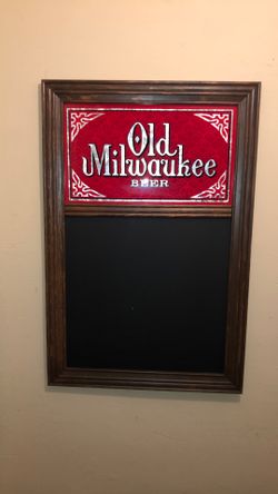 Vintage Old Milwaulkee Score Board Beer Sign