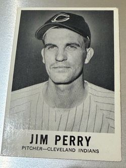 Jim Perry Cleveland Indians Vintage Baseball Card