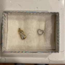 Heart and Violin Charms