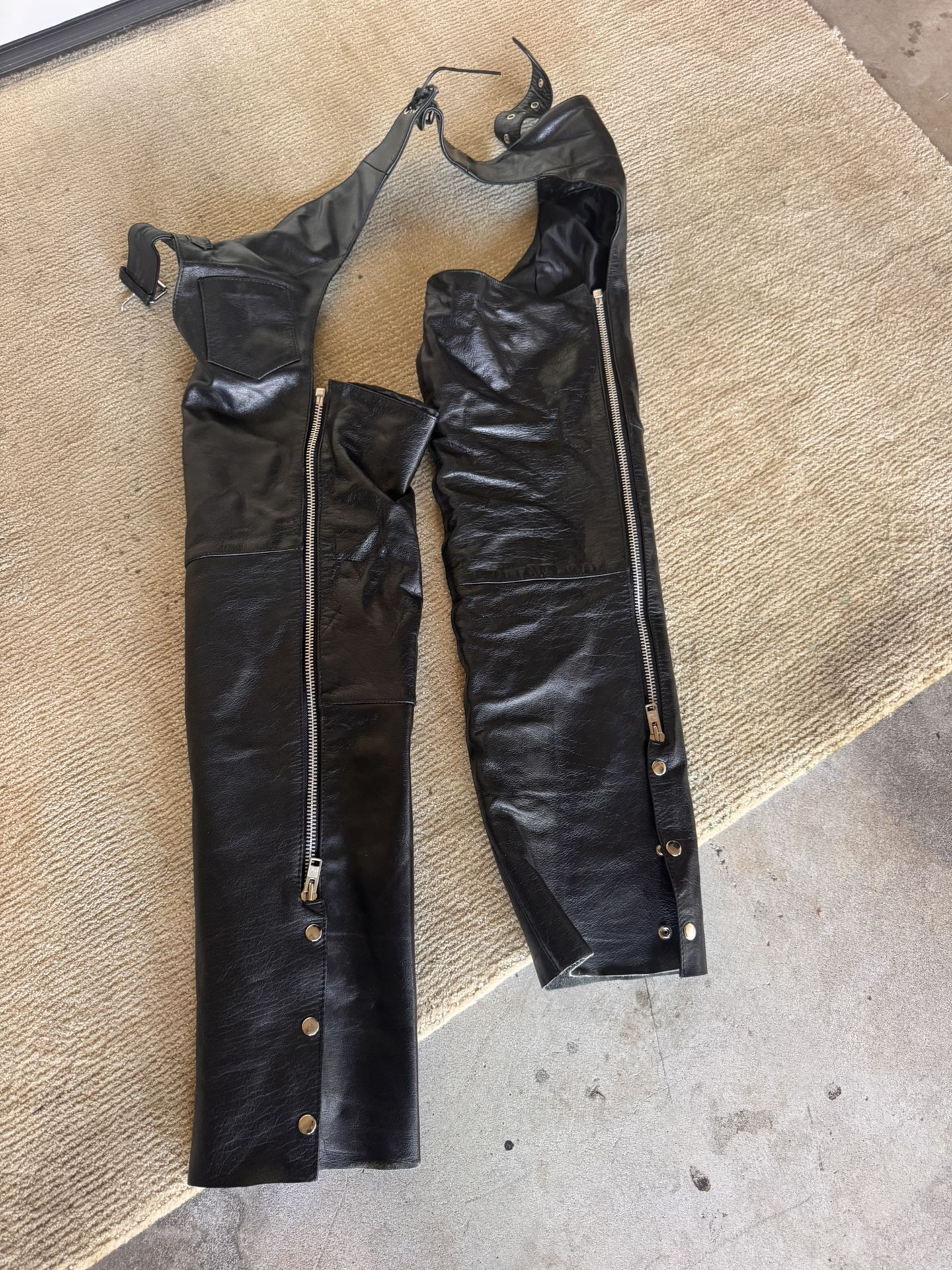 Leather Motorcycle Chaps
