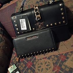 Badgley Mischka Purse And Wallet Set 