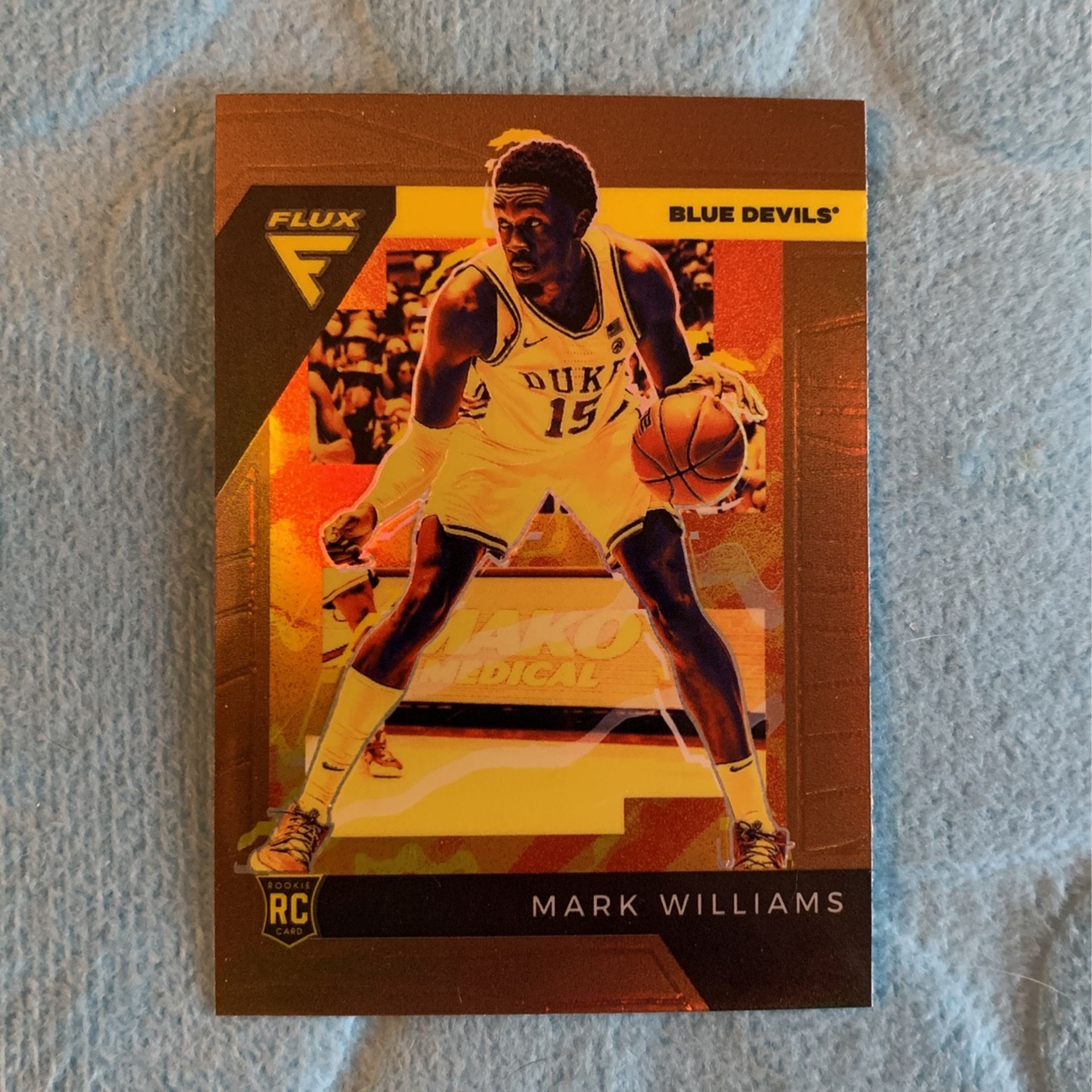 2022 Panini Chronicles Flux Draft Picks Mark Williams #17 Bronze Rookie Card