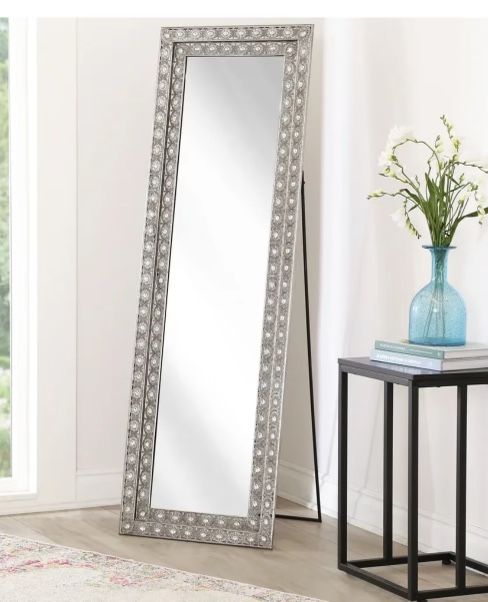 Abbyson Melania Bohemian Silvertone Floor Mirror,All Products : American Fashion Style Bags On Sale