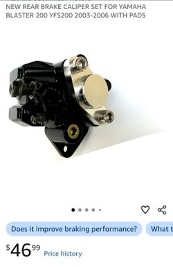 NEW REAR BRAKE CALIPER SET FOR YAMAHA BLASTER 200 YFS(contact info removed)-2006 WITH PADS