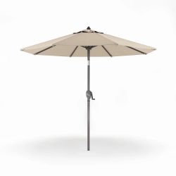 BLUU 3 Tiers Sunbrella Umbrella Market Table Sun Umbrella Aluminum Patio Umbrella with Cover