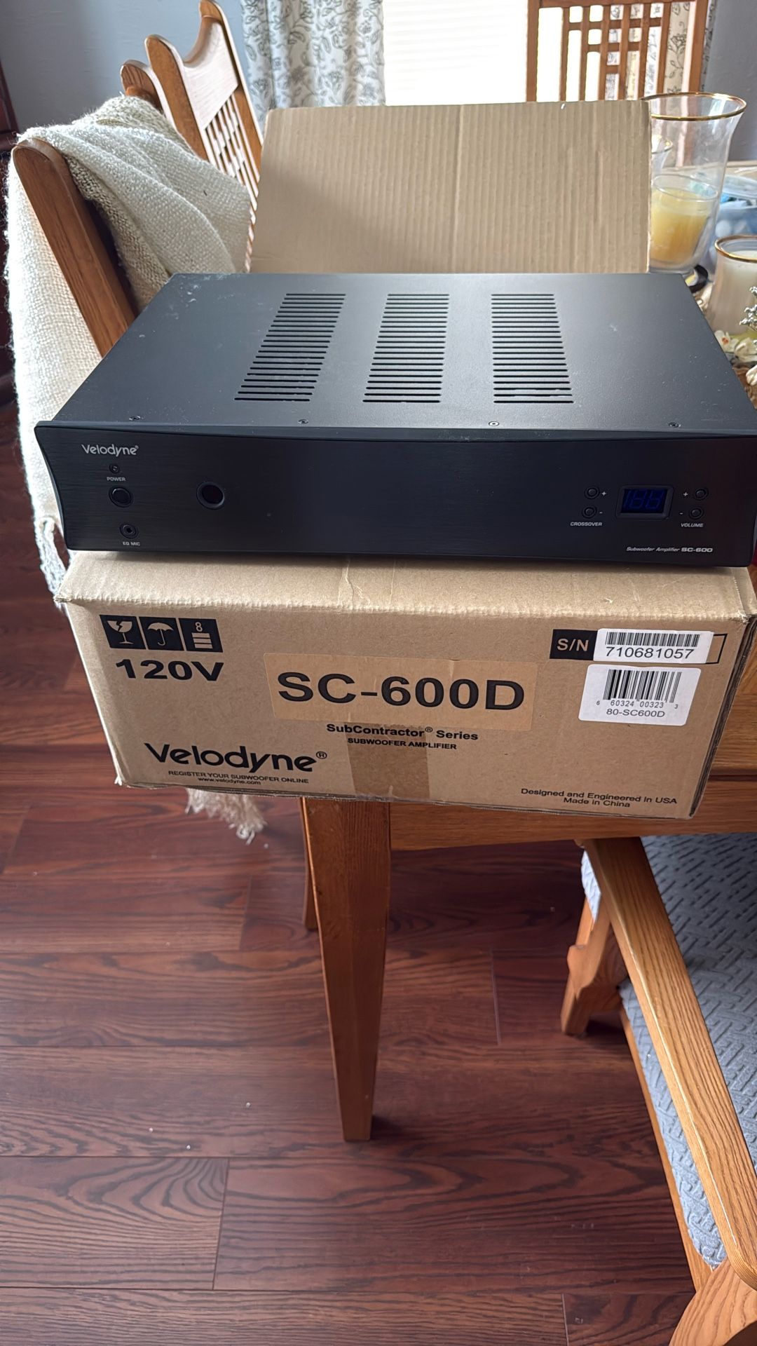 New Velodyne Subwoofer Amp. Sc-600