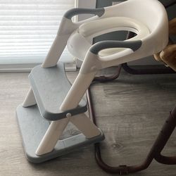 Potty chair 2in 1 step-up