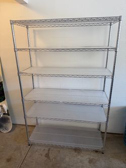 6-Tier Chrome Wire Shelving Unit