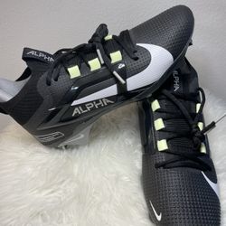 Nike Alpha Menace 4 Elite Football Cleats Black FD7036-001 M Size 9.5 New No Box
