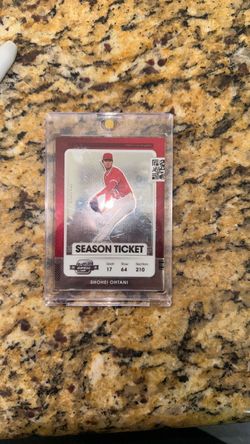 Shohei Ohtani Contenders Optic Season Ticket Card