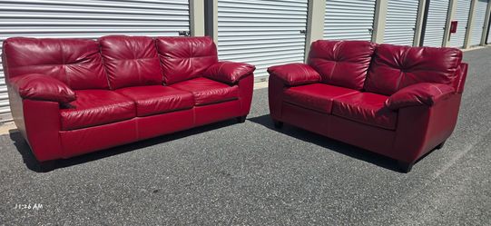 💥Leather bed Sofa & lovesofa (🛻DELIVER OPTION)