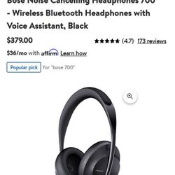 Bose Wireless Headphones 700