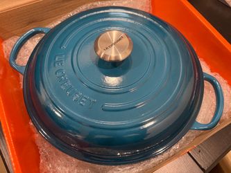 Le Creuset Enameled Cast Iron Seafood Pot – 30cm / 3.5L – Navy Blue