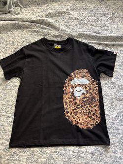 medium BAPE Leopard Ape Head Graphic T-Shirt
