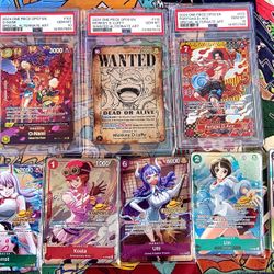 One Piece PSA 10 Beckett 10 Slabs