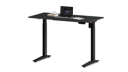 Adjustable Height- Desk with Adjustable Leather Chair