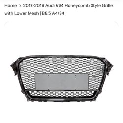 2013-2016 Audi RS4 Honeycomb Style Grille with Lower Mesh | B8.5 A4/S4