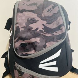 Easton Baseball Softball Backpack Black Camo Equipment Bag 2 Bat Capacity