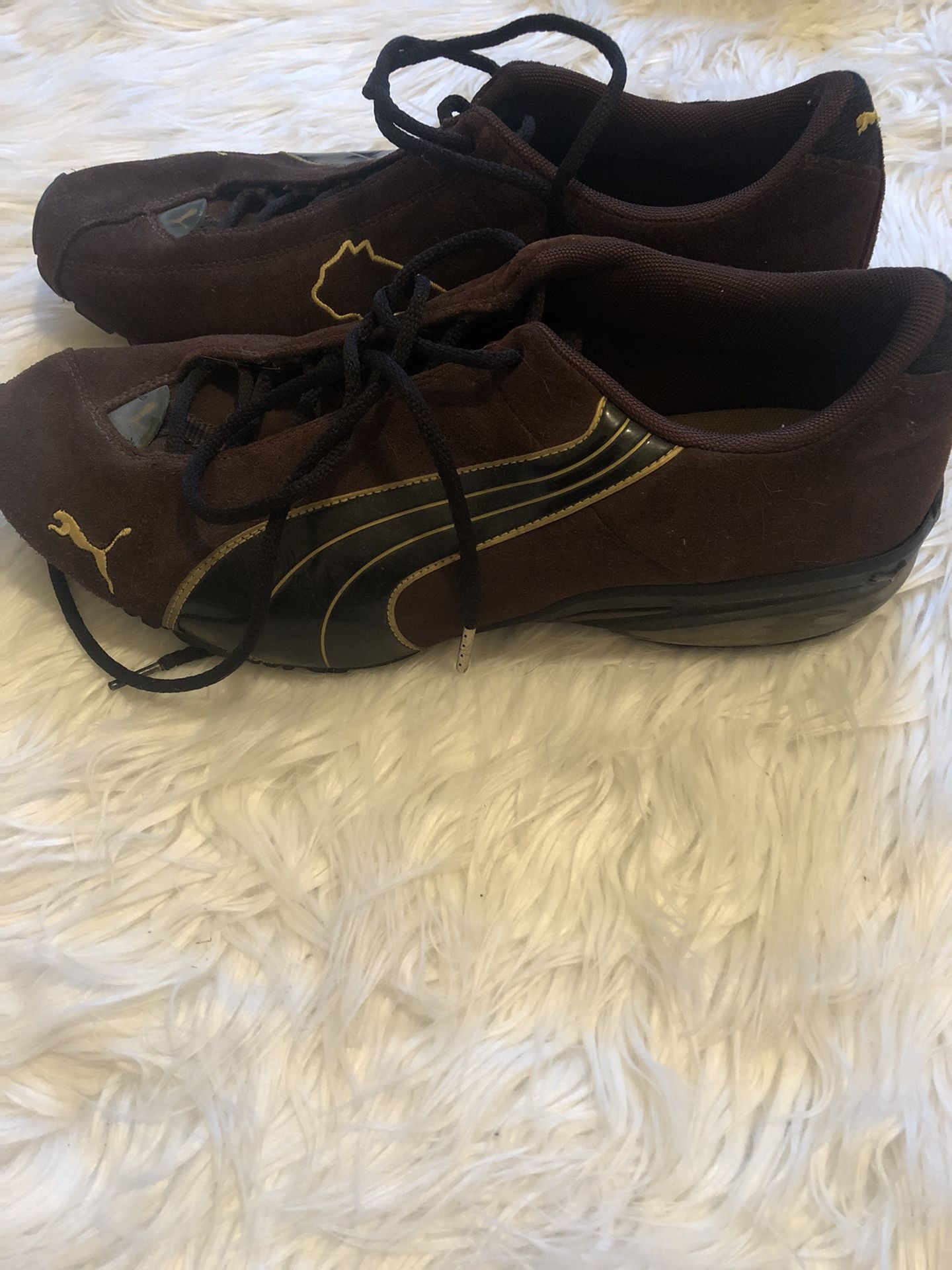 Brown And Gold Size 10.5 Men Pumas