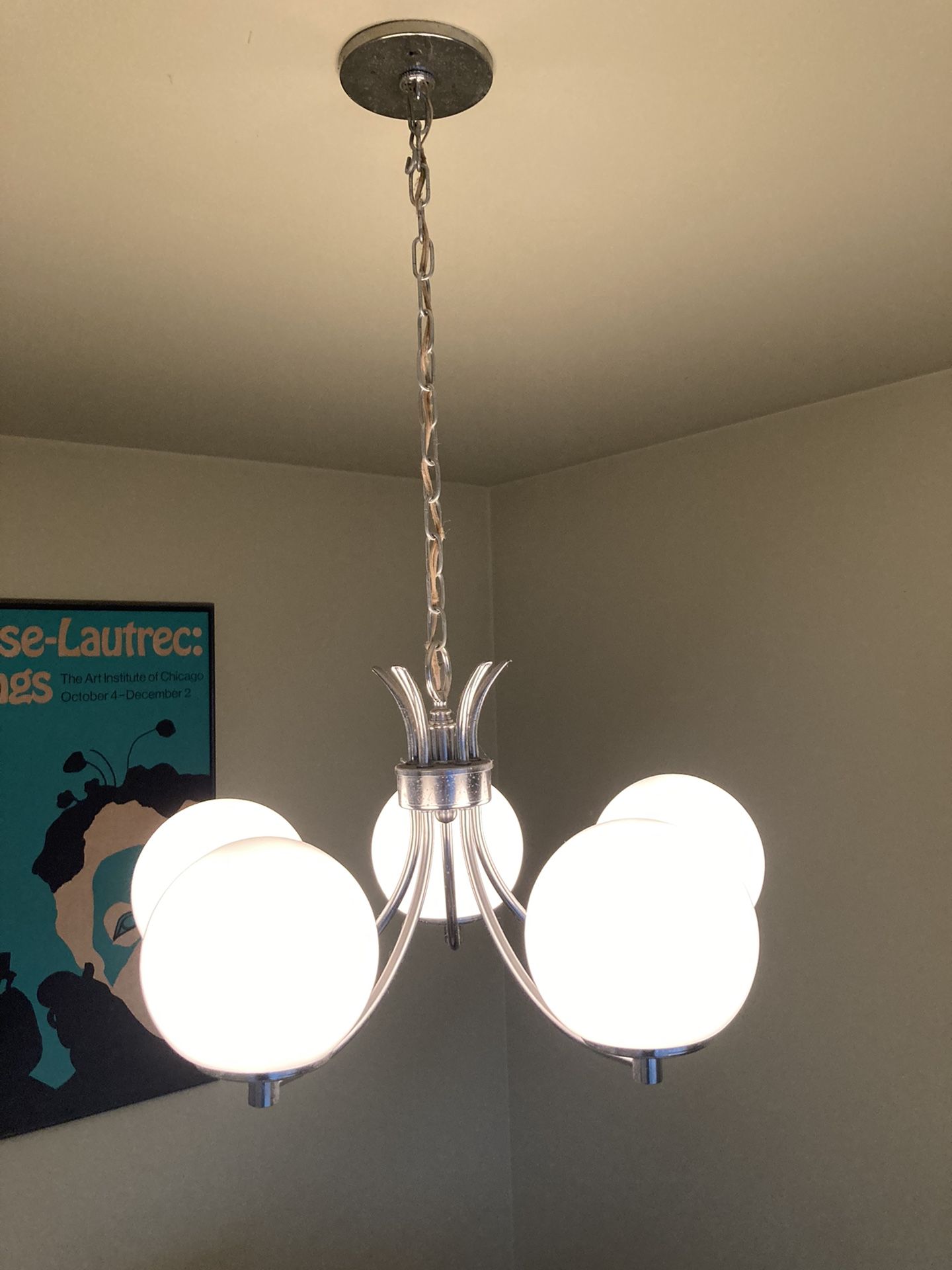 Vintage 5-arm Chandelier 