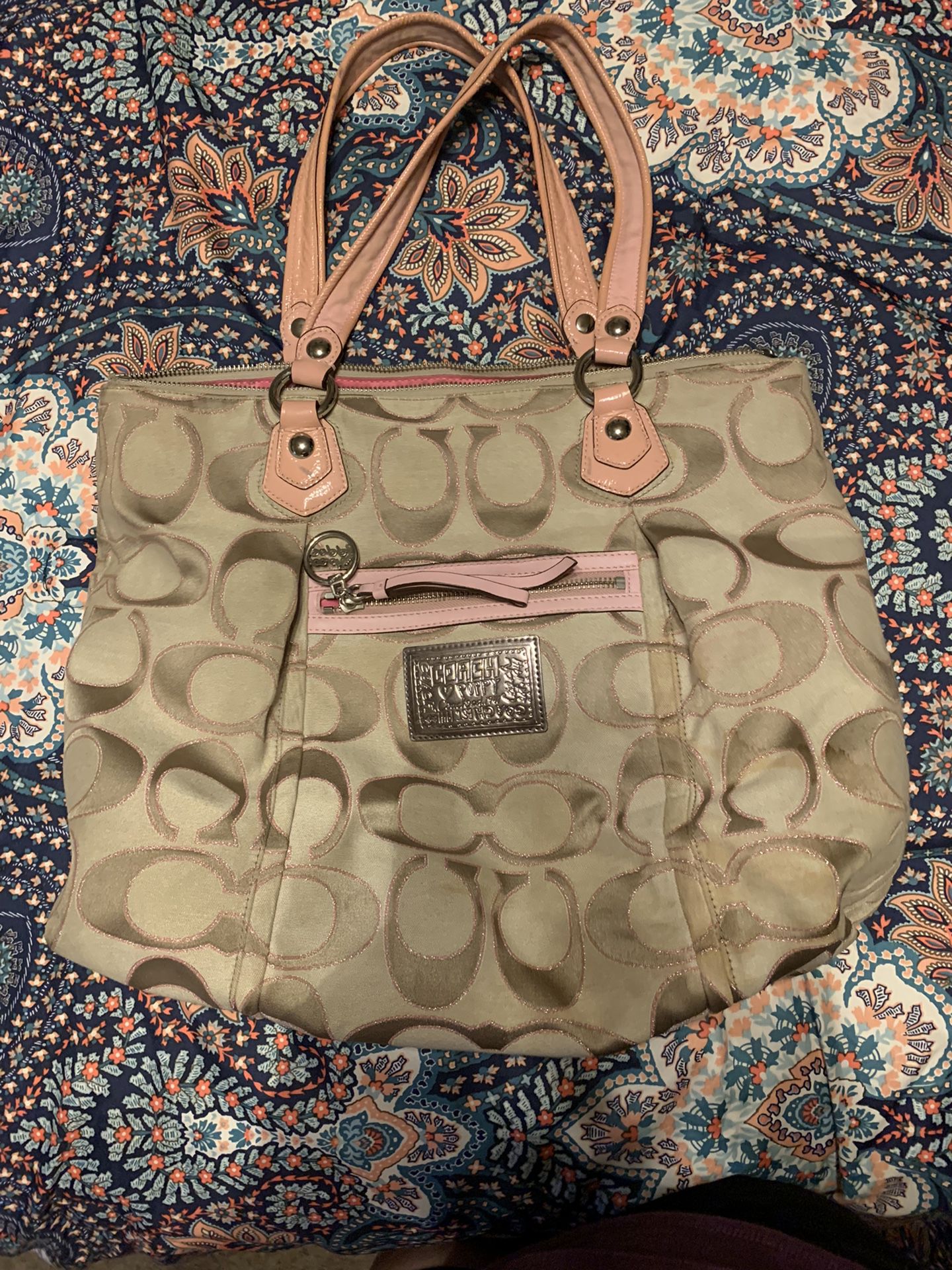 Coach poppy edition purse