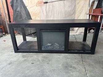 Fire place tv stand