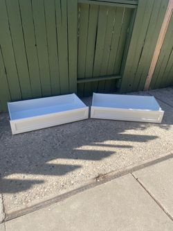 Under The Bed Drawers Set of 2 White