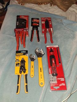 Milwaukee, dewalt ,and Crescent  hand tools bramd new