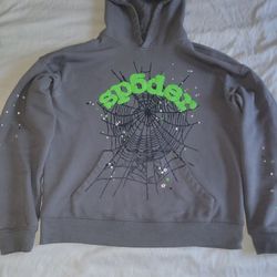 Sp5der Hoodie "Slate Grey"