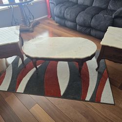 Antique Coffee Table With Matching end tables