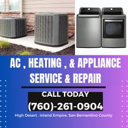 Ac Heater HVAC Air Conditioning Appliances Washer Dryer 