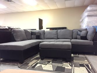 SECTIONAL SOFA WITH OTTOMAN