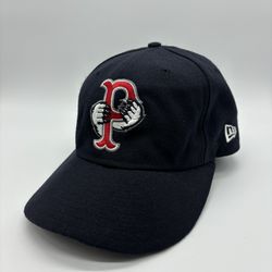 New Era 59Fifty Pawtucket Red Sox MiLB Fitted Hat 6 7/8 Blue MLB Baseball PawSox