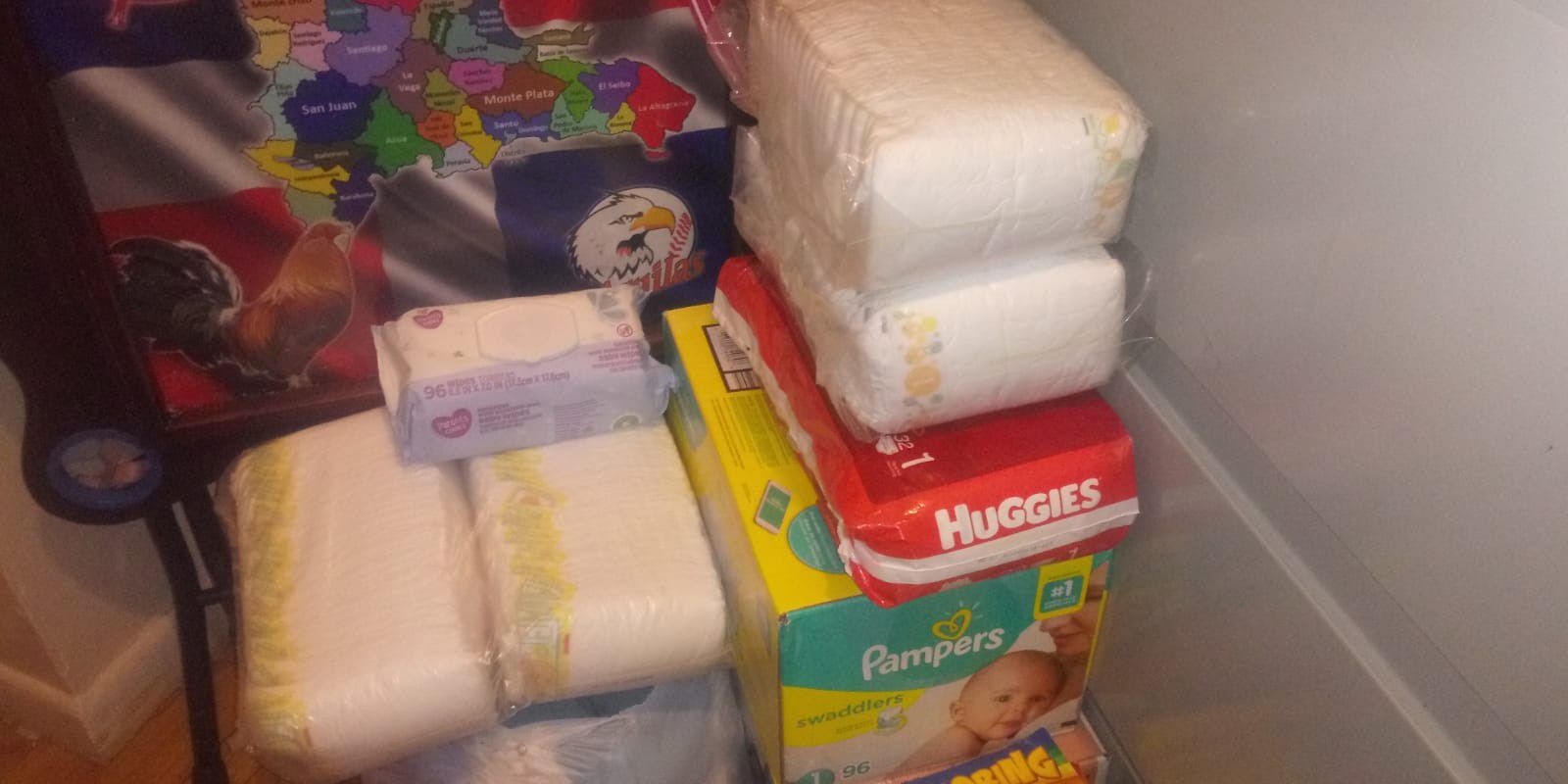 Diapers set size 1