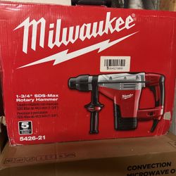 Milwaukee 1-3/4” SDS-Max Rotary Hammer 5426-21 New