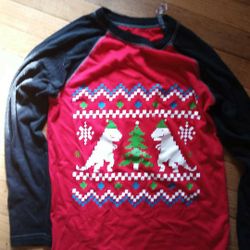 Boys Size 8/9 Christmas,shirt