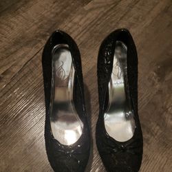 New Baby Phat-Black Platform Shoe, SZ 8!