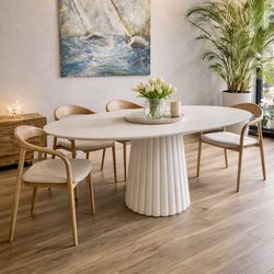 OVAL Dining Table (Delivery Available)