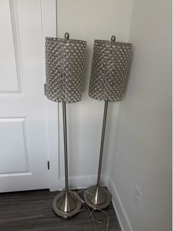 Silver Tall Lamps