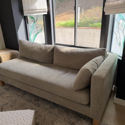Griege Crate And Barrel Sofa