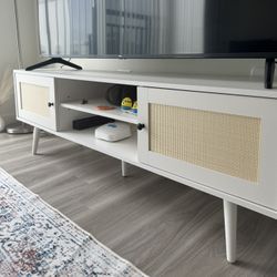 TV Stand, Boho Entertainment Center for 65 Inch TV