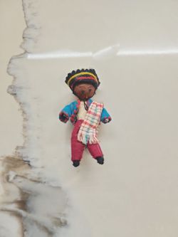 Small Handmade Folk Art Cloth Doll