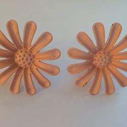 Pair of Cool Metal Cabinet or Furniture Knobs 