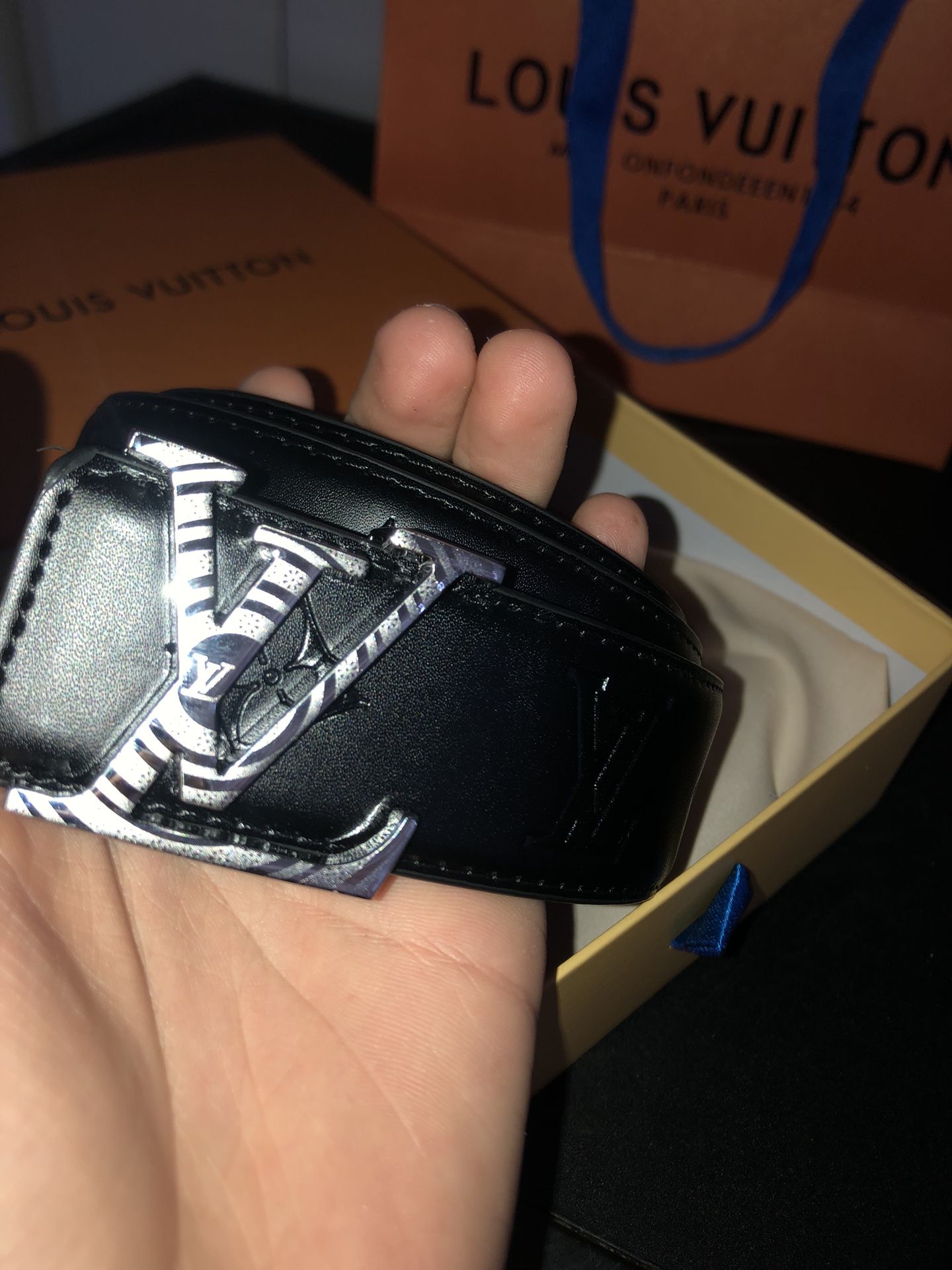 Black Monogram Louis Vuitton Belt