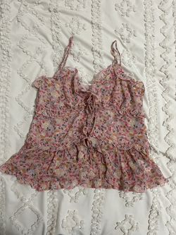 AFRM Black Sheer Long Sleeve Top