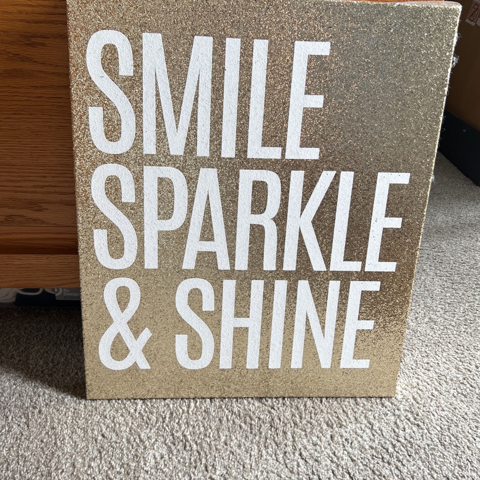 Glitter Canvas decor smile Sparkle