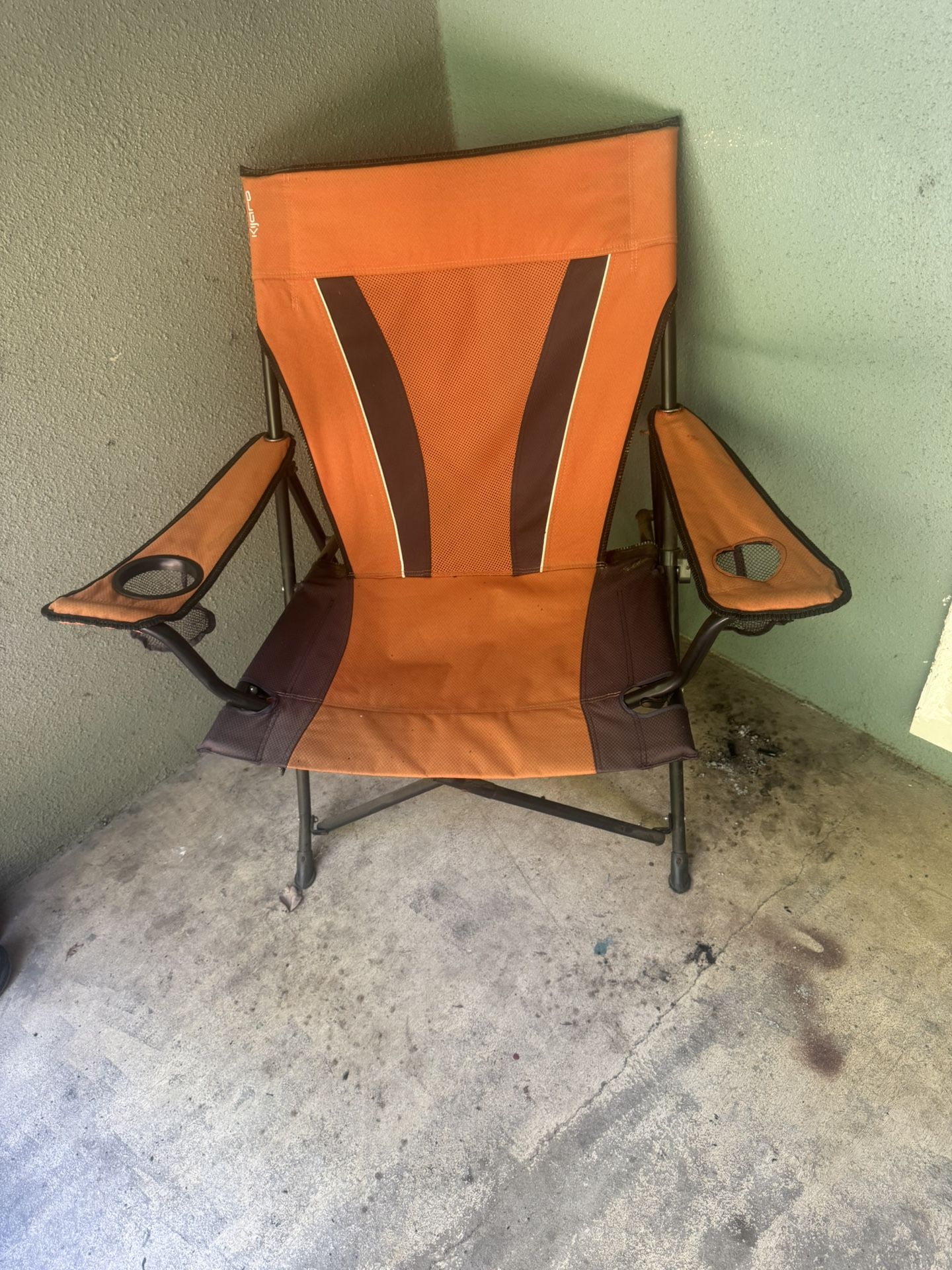 Orange Foldable Outside Chair