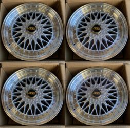 New 18 Inch Rims Wheels Super RS Style 18x8 +35 (5x100 & 5x114.3) CB: 73.1 Fits Lexus Honda Toyota Nissan