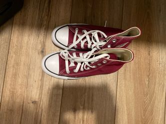 Converse high tops size 6 womens maroon